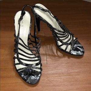 Via Spiga Snake Skin print strapped sandals Sz 7.5
